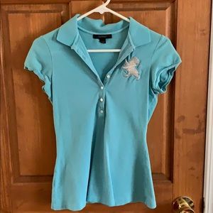 Express Teal Polo